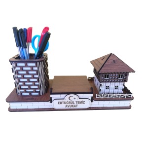 Nostaljik Konak Tasarımlı Kişiye Özel Masa Üstü Seti