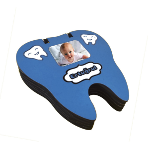 Kişiye Özel Fotoğraflı Mavi Süt Dişi, Göbek Bağı ve İlk Saç Kutusu